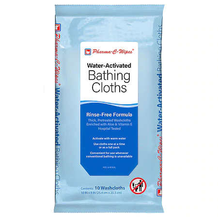 Pharma-C-Wipes Water-Activated Bathing Cloths