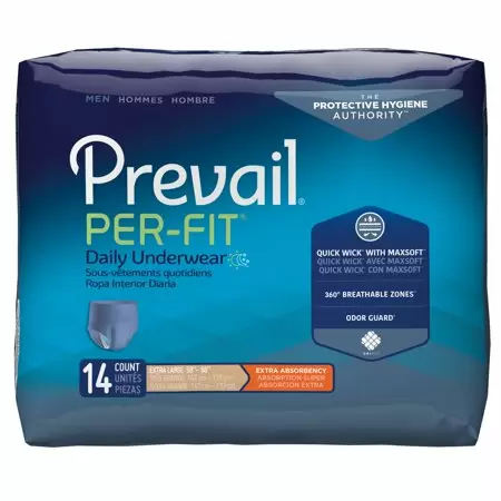 Prevail Per-Fit Daily Underwear for Men Incontinence Disposable