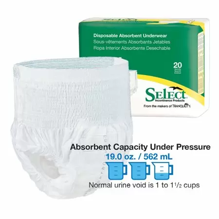 Select HEAVY Absorbency Adult Underwear