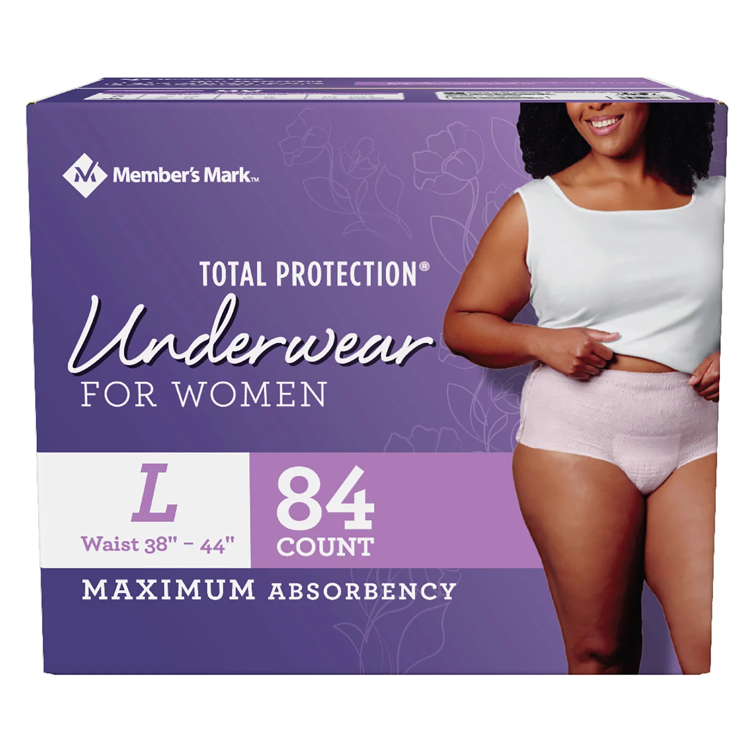 Member's Mark Total Protection Underwear for Women