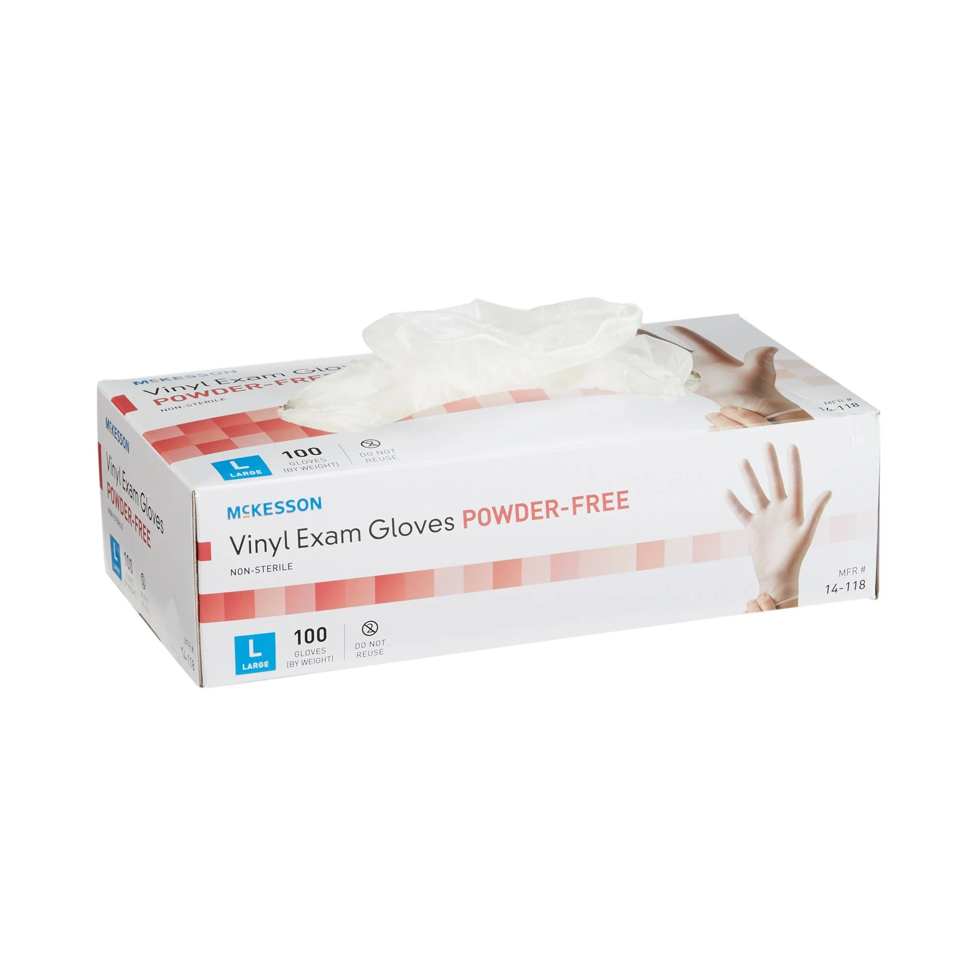 McKesson Disposable Powder-Free Vinyl Examination Gloves