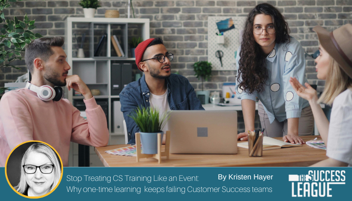 Stop Treating CS Training Like an Event