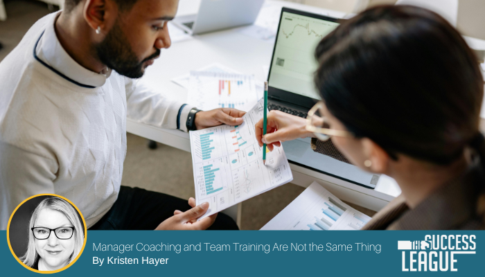 Manager Coaching and Team Training Are Not the Same Thing