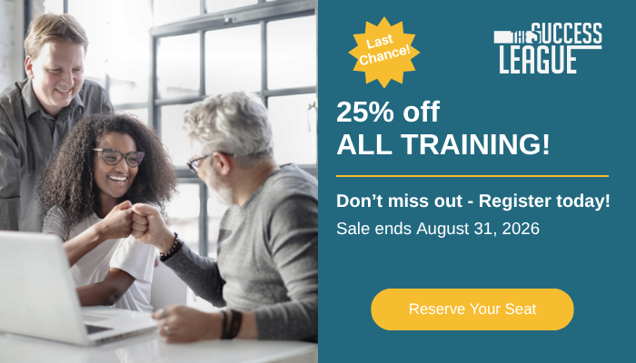 Last Chance to Save 25% off Training!