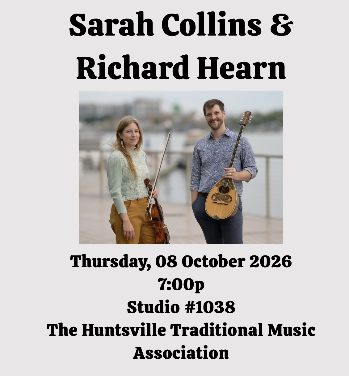 Sarah Collins &amp; Richard Hearn @ The Irish Drum Center