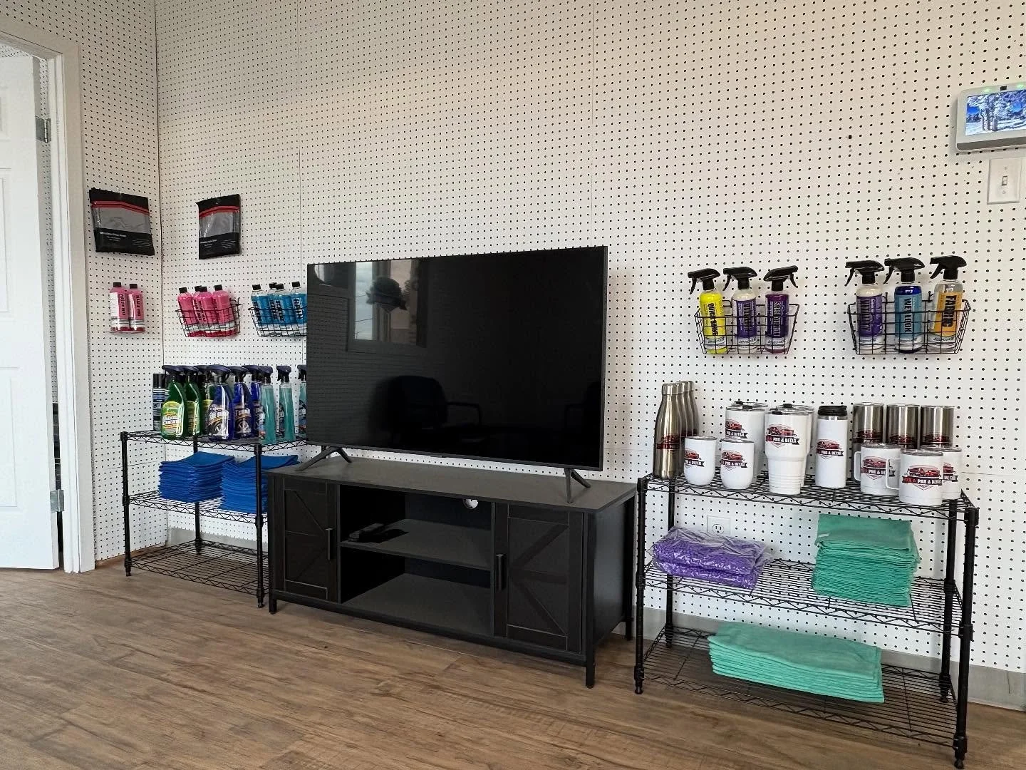 New front-end setup coming together 👊
We&rsquo;ve got some of our favorite products stocked and ready to go &mdash; same attention to detail on the shelves as we give your ride.
Stop by, check it out, and grab what you need to keep your finish looki