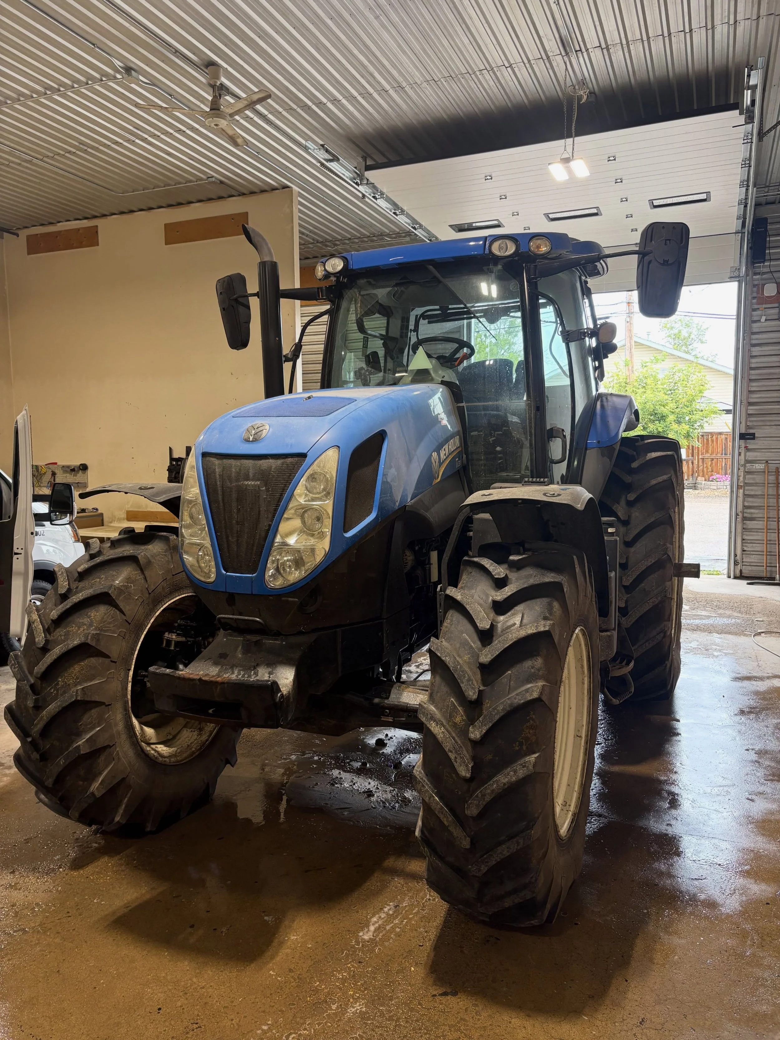 This New Holland has clearly put in some honest work, but there was still plenty of life hiding underneath all that grime. 🚜

After a thorough clean and paint revival, that New Holland blue came roaring back. Farm equipment may be built to work, but