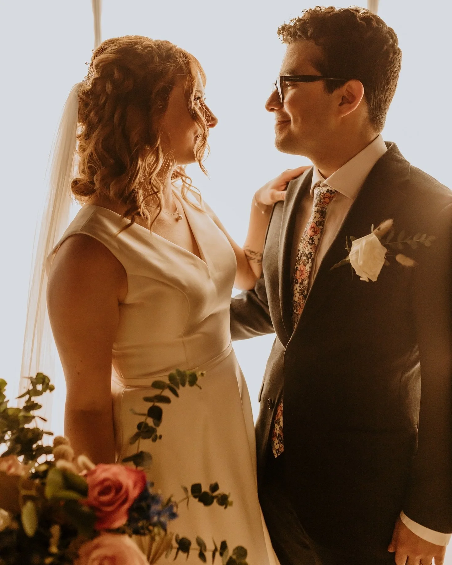 5.28.2023 | My two favorite goofy goobers 🥹

Mallory and Yousef got married on a rainy May afternoon. She did a first look first with her grandpa and then Yousef, and then they practiced a walk down the aisle before guests arrived. After the most te