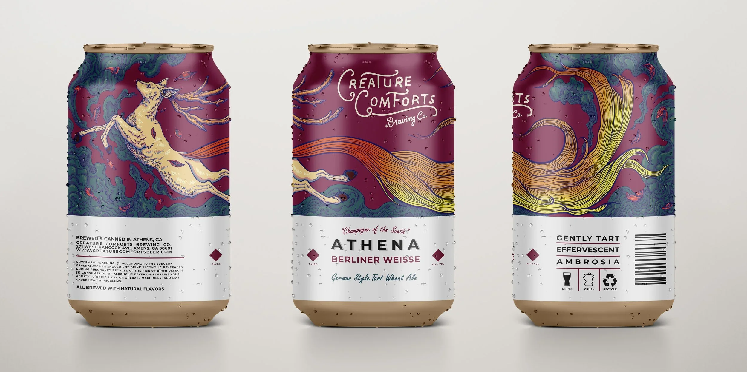 Creature Comfort Brewery Packaging Design