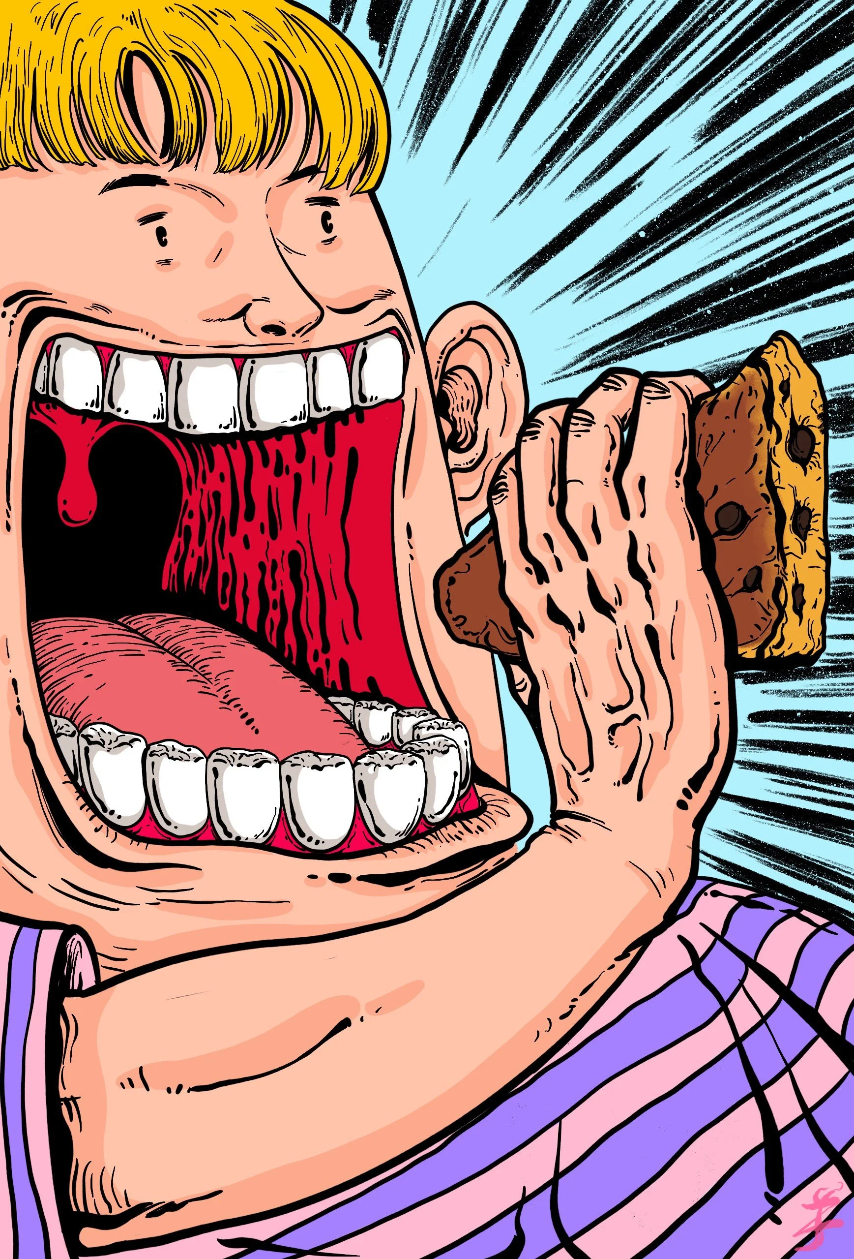 Master Bao's Pastry commercial illustration