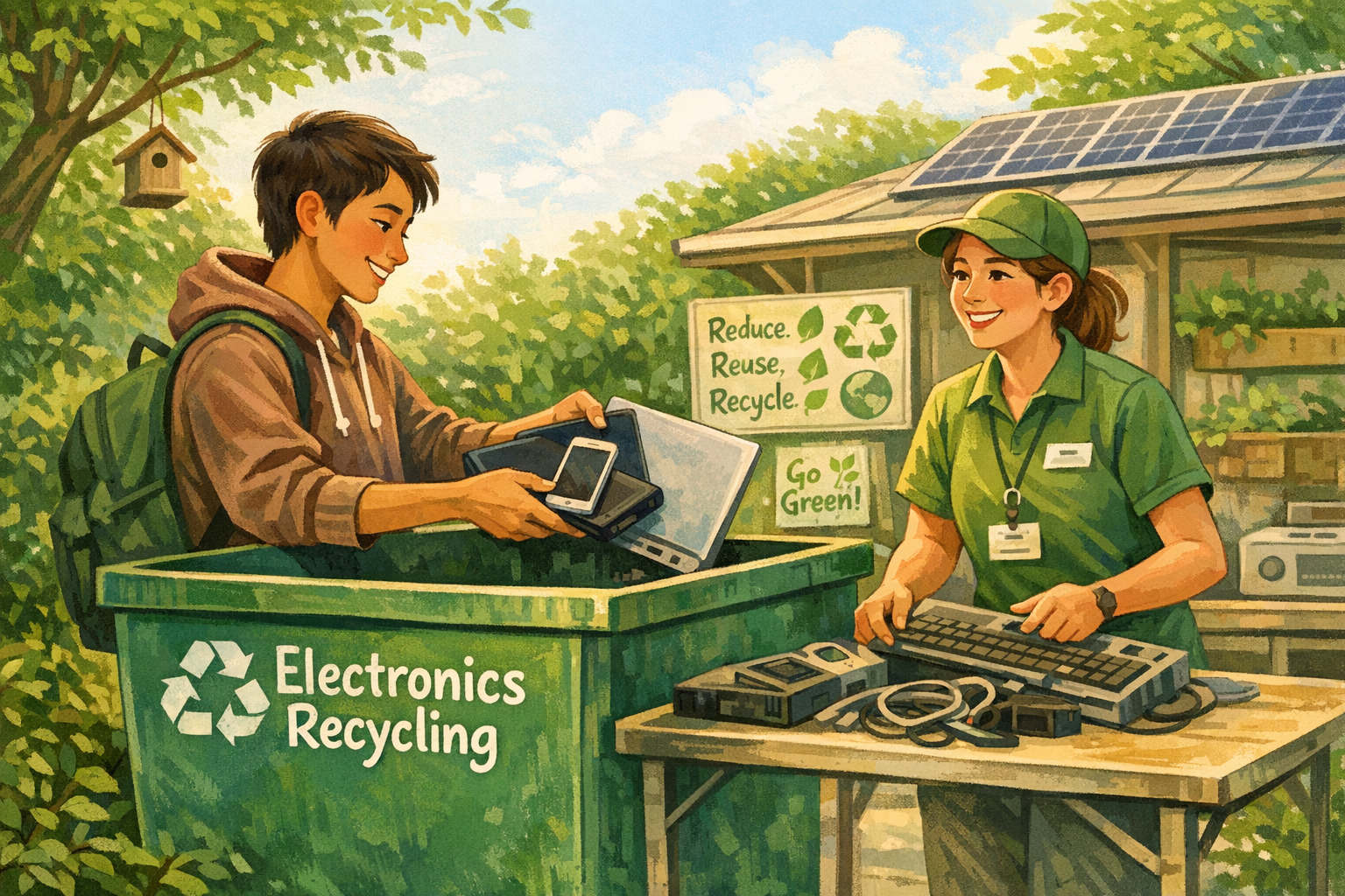 Lifecycle of Recycled Electronics vs. Landfilled Waste