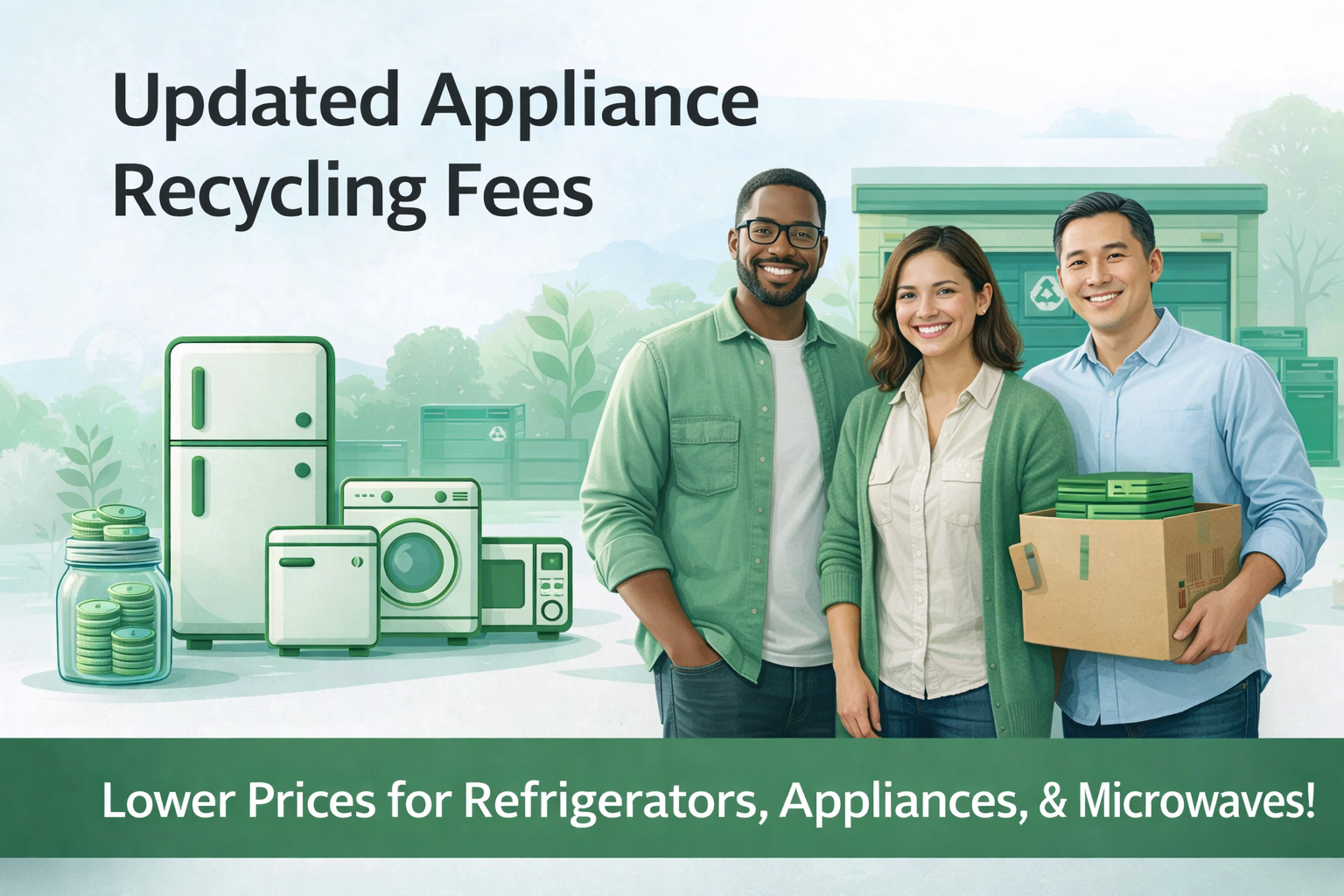 Updated Appliance Recycling Fees at Rica Recycling (Now Lower Pricing for Refrigerators &amp; Appliances)
