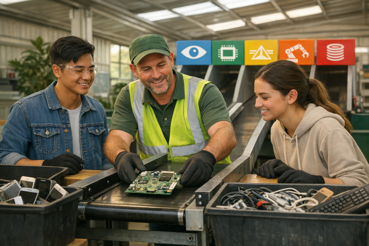 5 Sorting Technologies for E-Waste Recycling