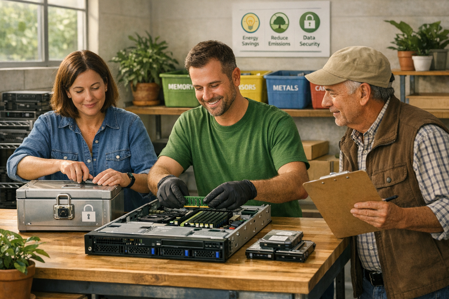 Server Recycling: Energy-Efficient Hardware