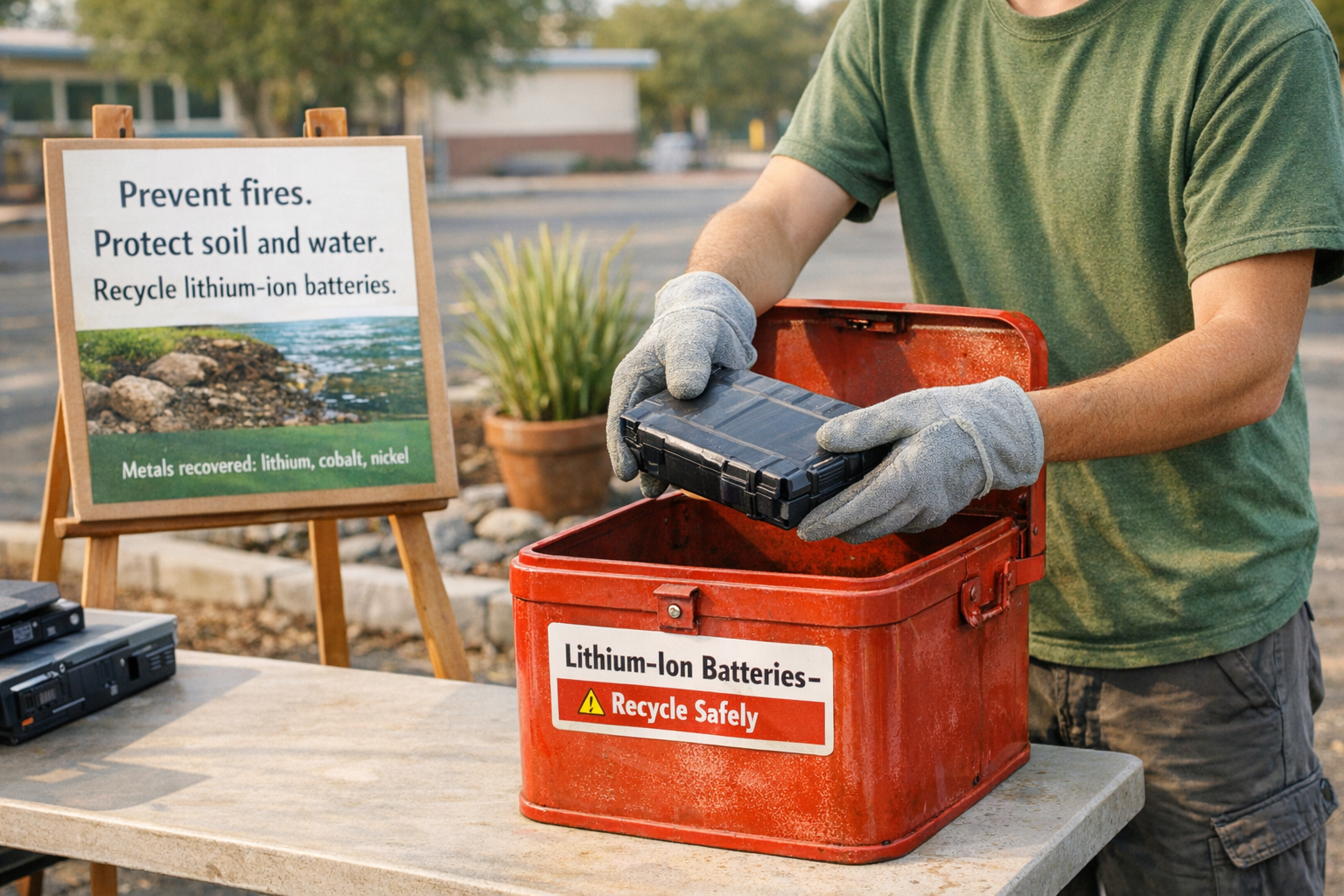 Study: Lithium-Ion Battery Chemicals in E-Waste