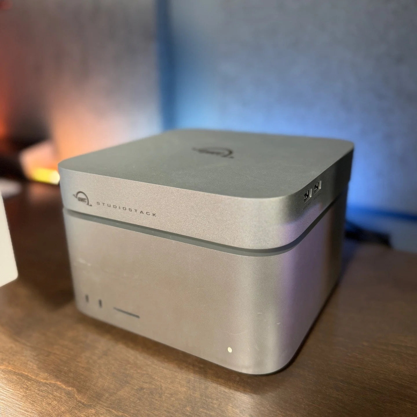 The OWC Studio Stack is finally here! 

This is a TB5 NVME SSD enclosure, Thunderbolt 5 docking station/hub, and HDD/SATA Disk enclosure all in one! You can get it with drives installed, or bring your own drives to configure it exactly how you want i