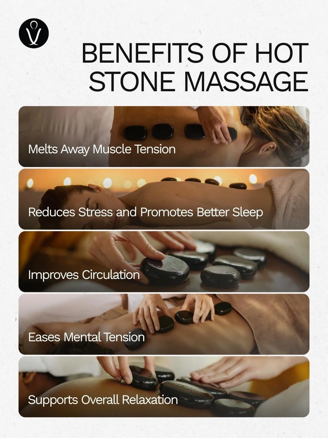 Benefits of hot stone massage in Centre Therapeutique Griffintown