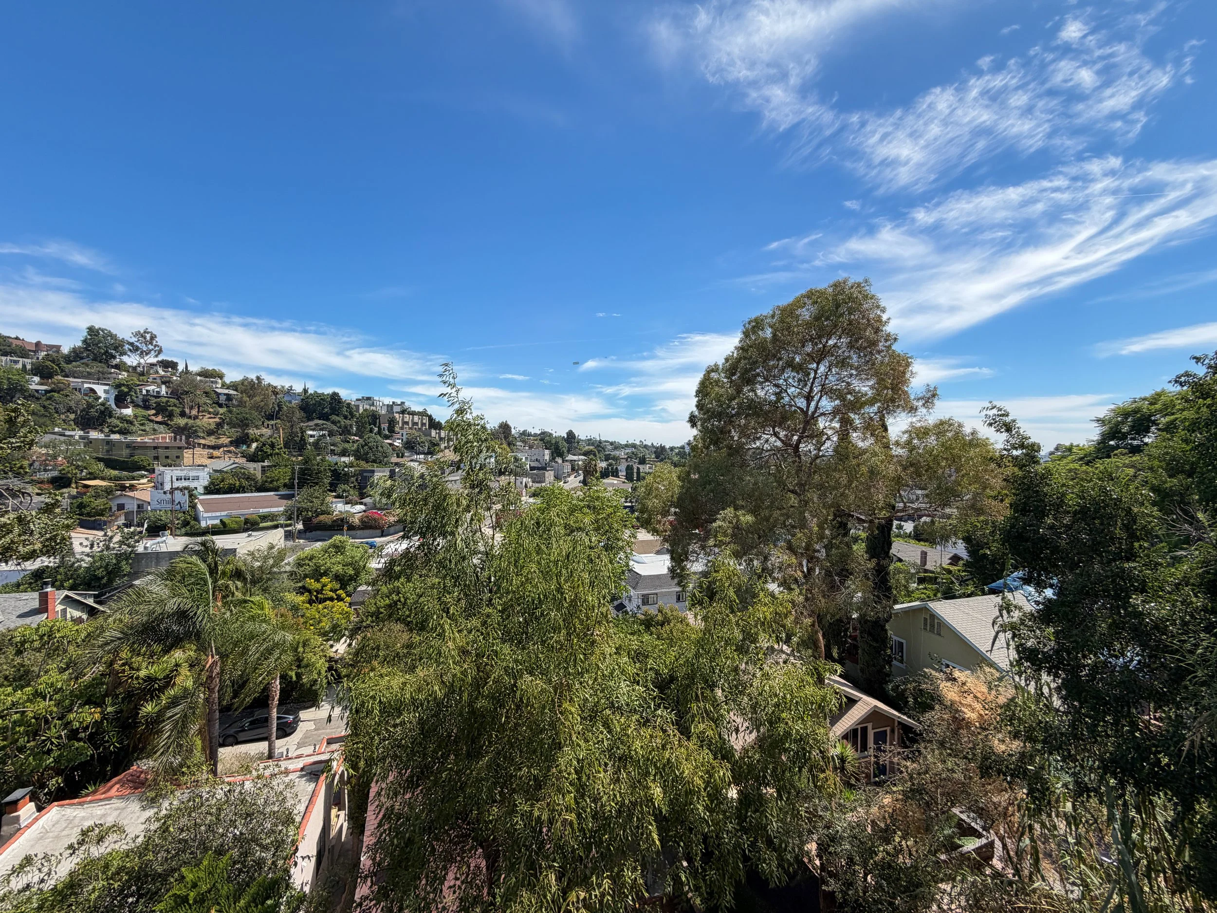 Franklin Hills View from Airbnb in Los Feliz Los Angeles