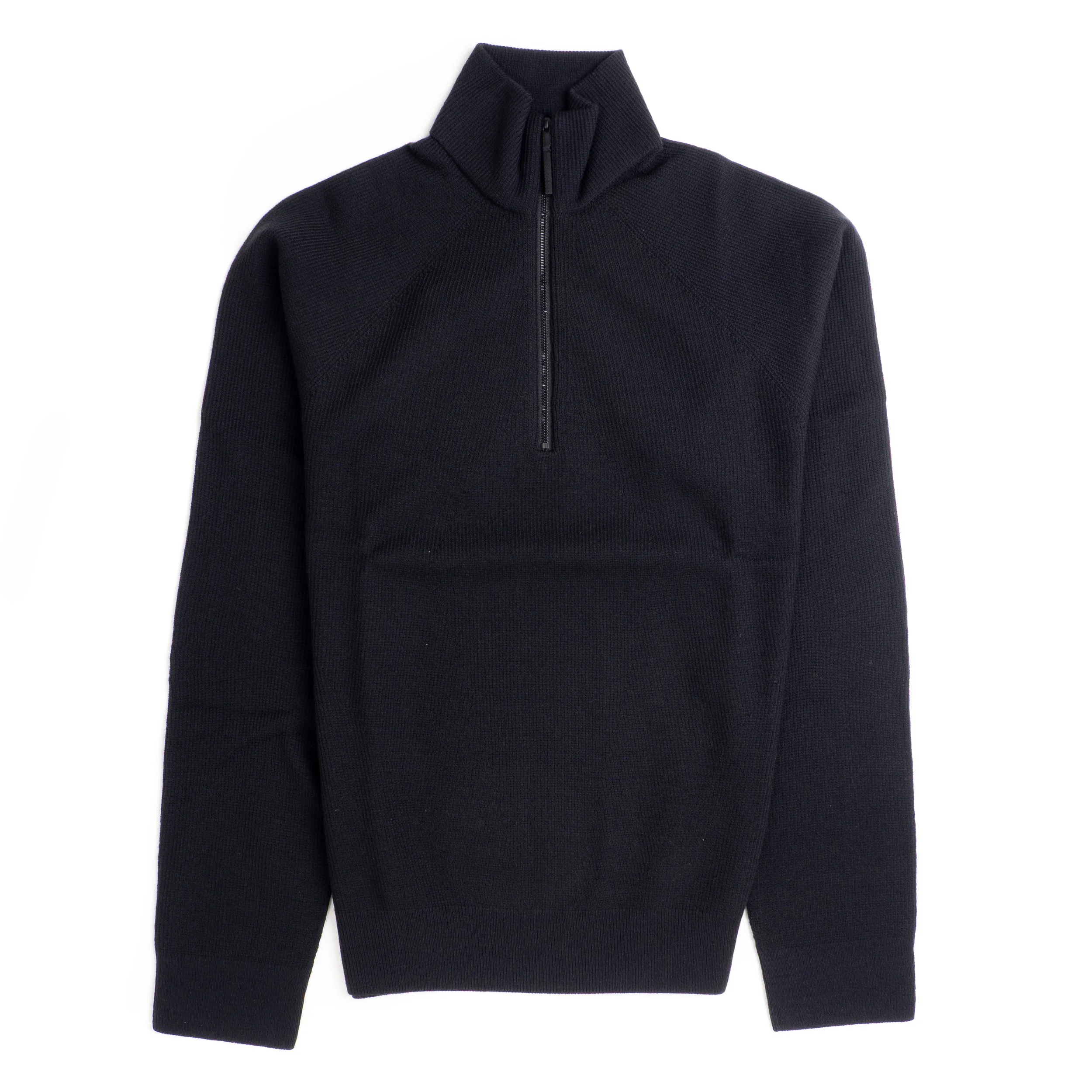 VEILANCE Conic Wool Half Zip - Wool Nylon Blend - Black
