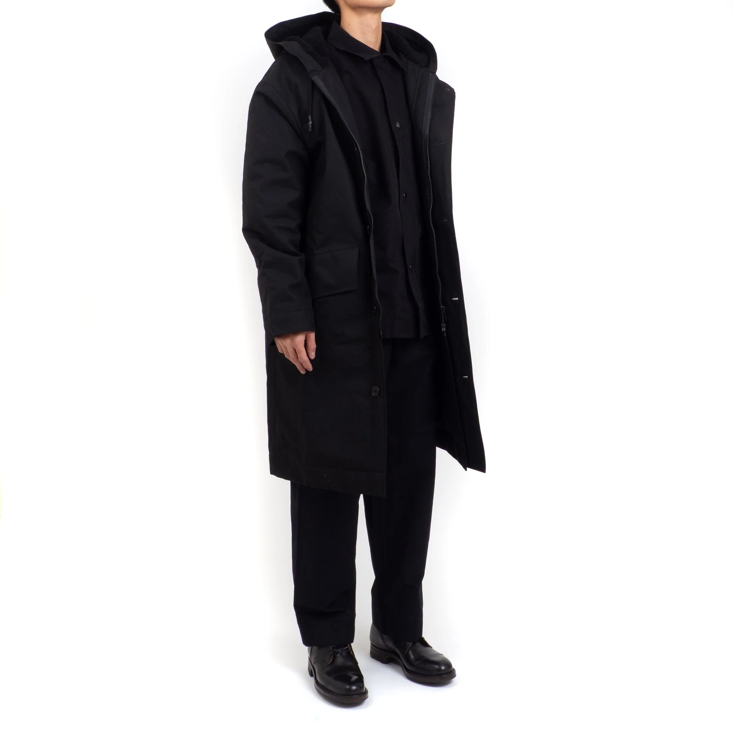 MHL-Hooded-Deck-Parka-Cotton-Canvas-Black-02.jpg