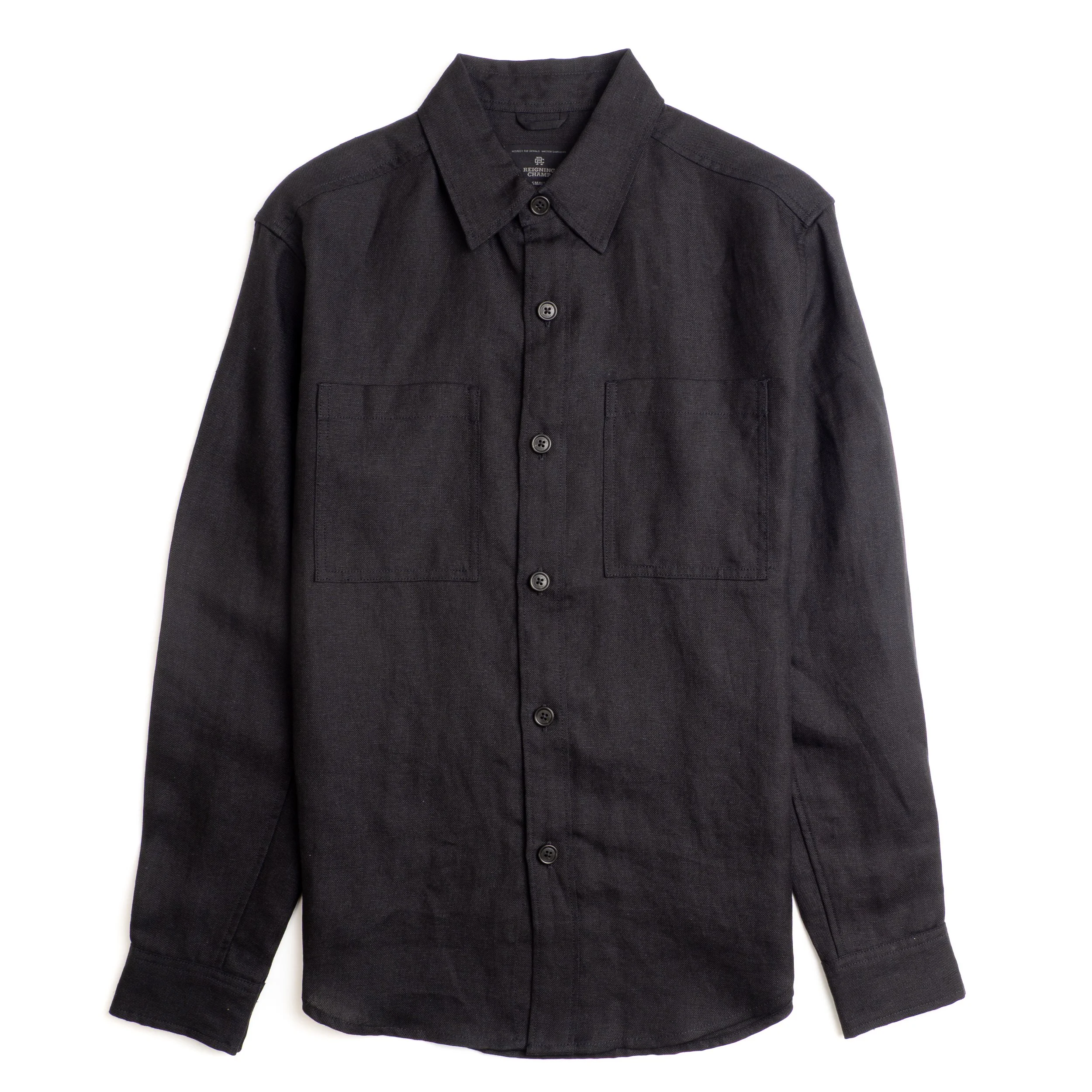 Reigning Champ Concourse Standard Overshirt - Linen - Black