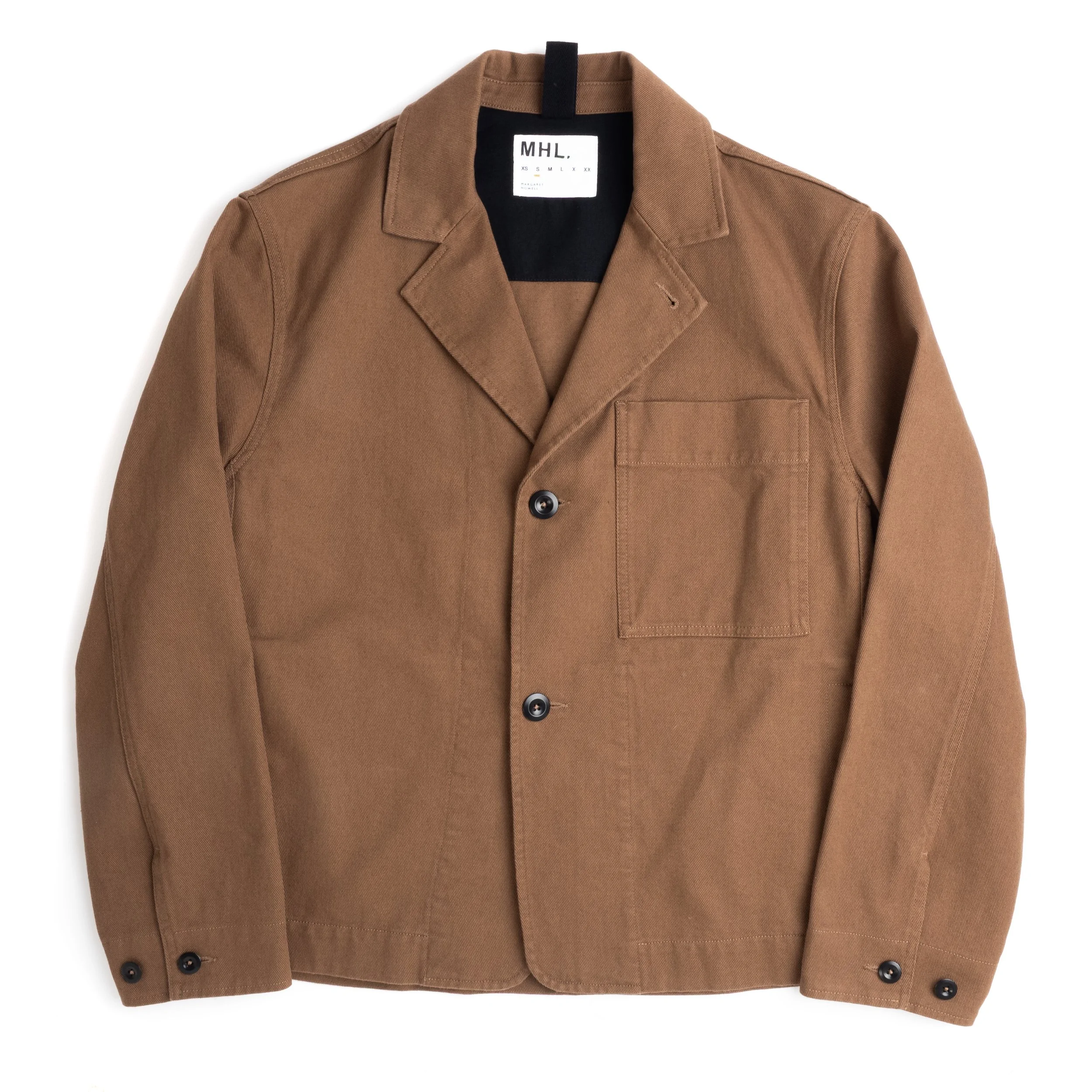 Margaret Howell MHL Minimal Blazer - Cotton Drill - Tobacco