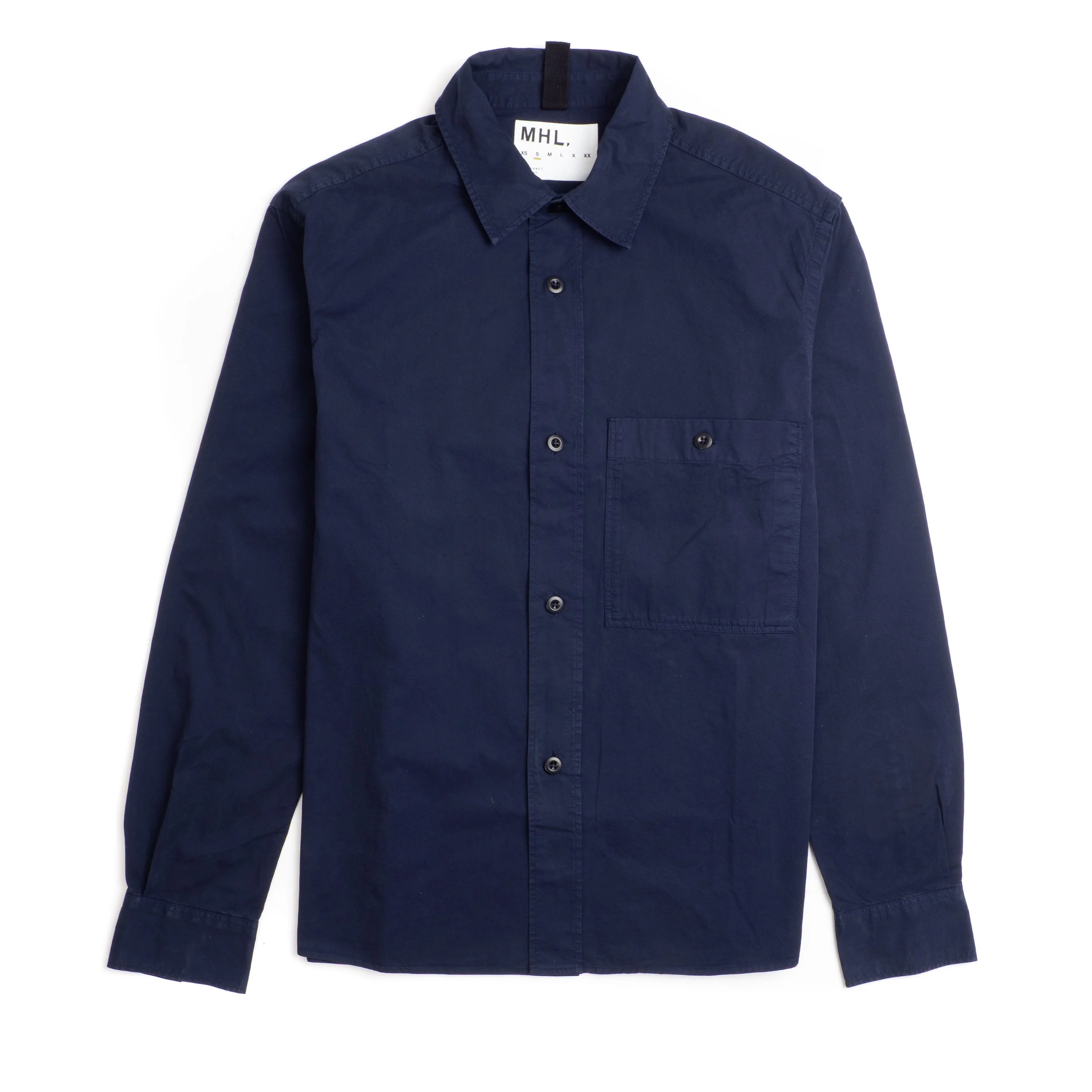 Margaret Howell MHL Overall Shirt - Dry Cotton Twill - Midnight