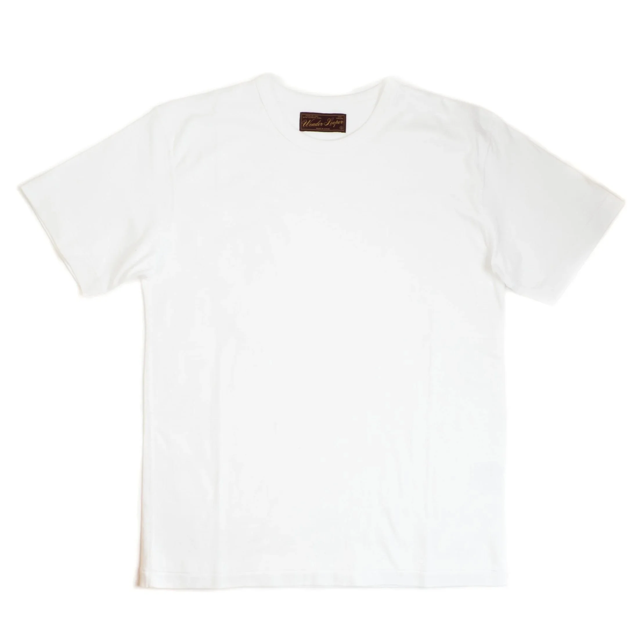 Wonder Looper 200GSM Ultimate Pima Tsuriami T-Shirt - White