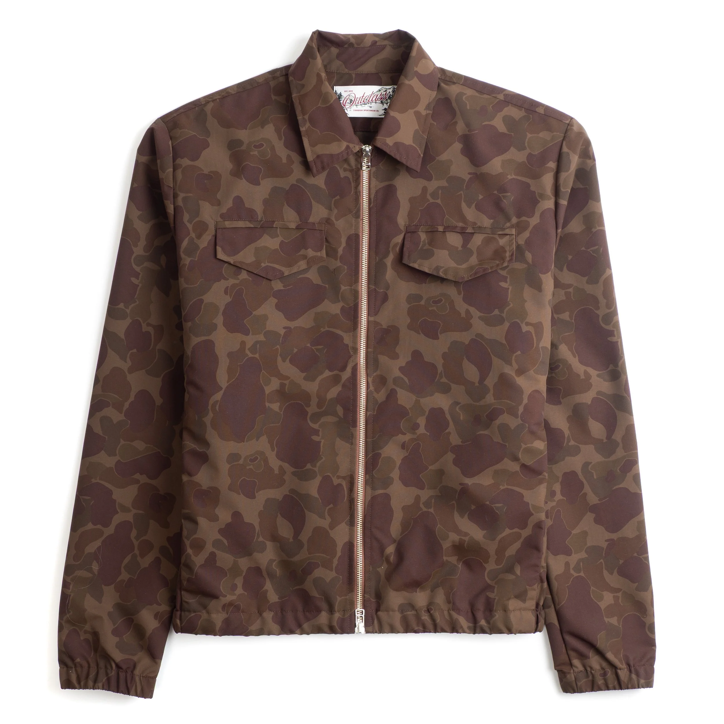 Outclass Coach Jacket - Nylon - Woodland Camo