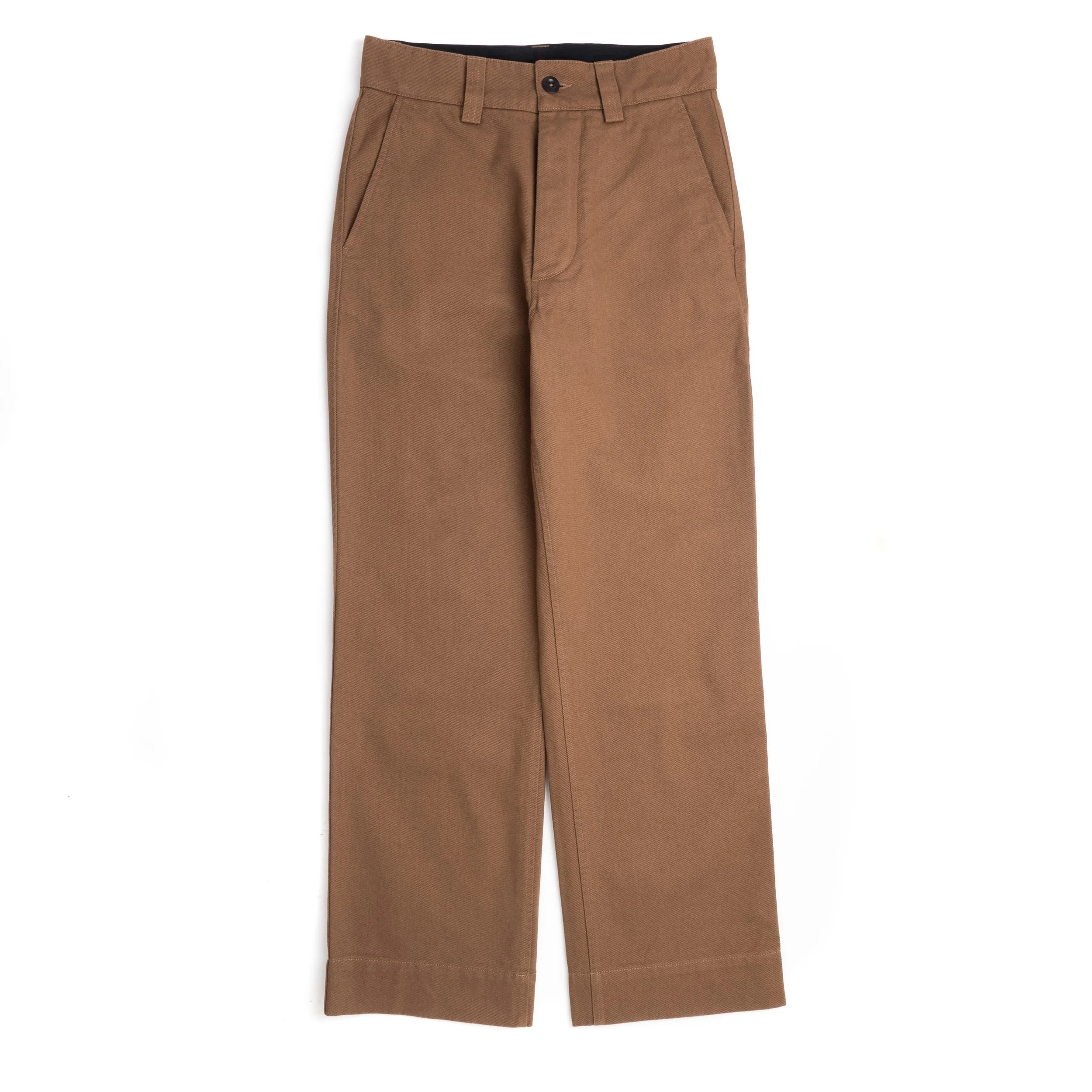 Margaret Howell MHL Simple Trousers - Cotton Drill - Tobacco