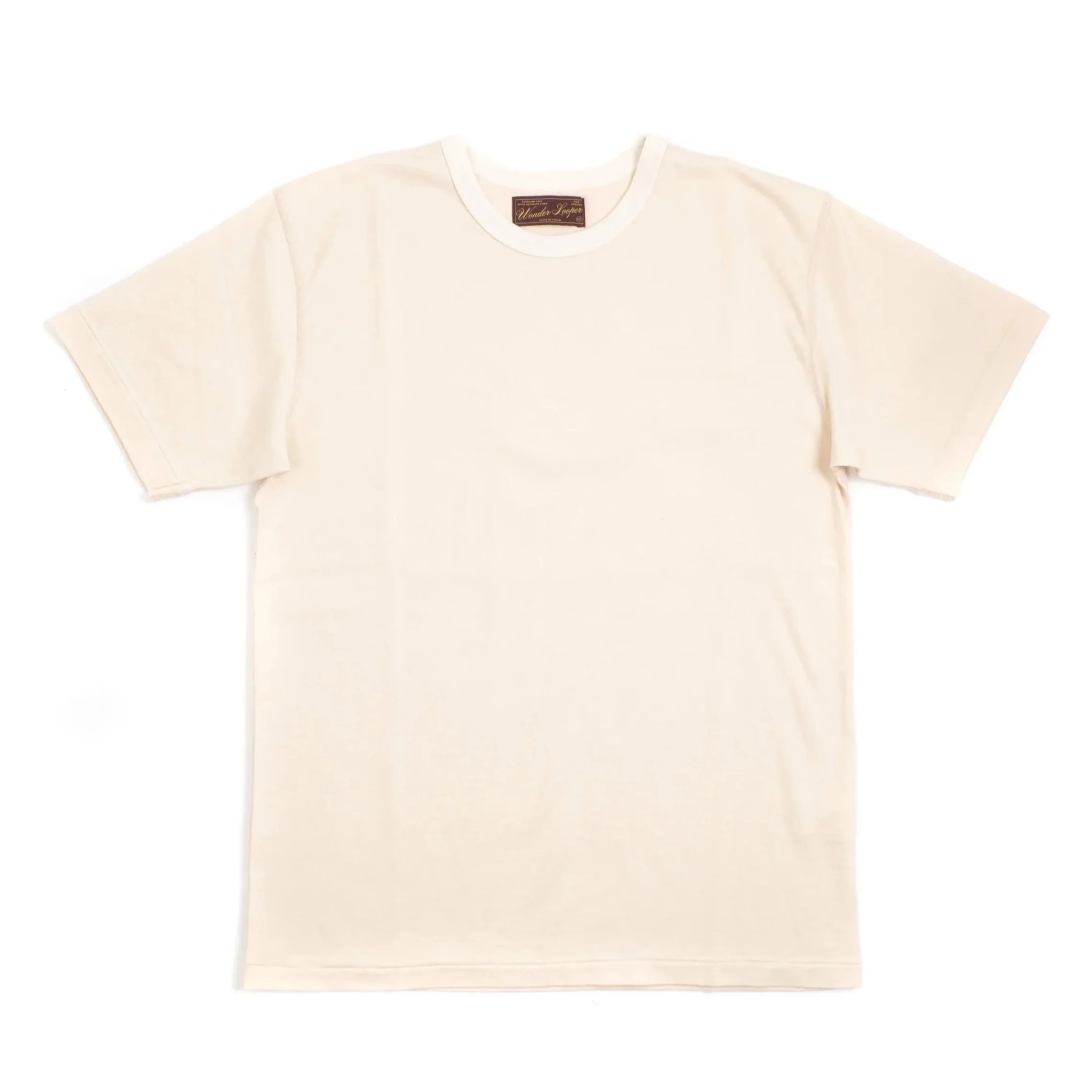 Wonder Looper 200GSM Ultimate Pima Tsuriami T-Shirt  - Ecru