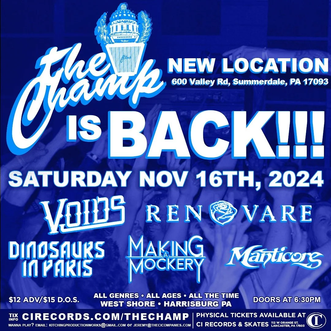 TONIGHT‼️ Doors open at 6:30 PM!! Tickets available at the door! Parking can be found in the conference center parking lot. See you soon! 💙🏆