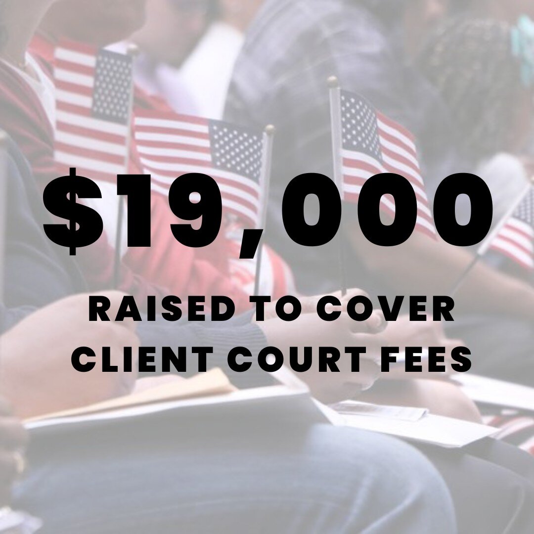 #2023InReview: ICS and our supporters raised $19,000 to help clients facing extreme economic hardship by paying for court and filing fees, medical examinations, and other legal fees. In addition, ICS forgave more than $140,000 in aging client bills t