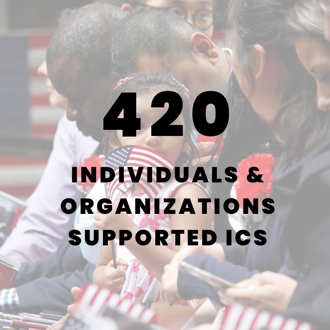 #2023InReview: 420 individuals, businesses, community organizations, and foundations supported ICS. Your support helps us hire the lawyers and paralegals that provide direct services and cover the exorbitant court fees that our clients are unable to 