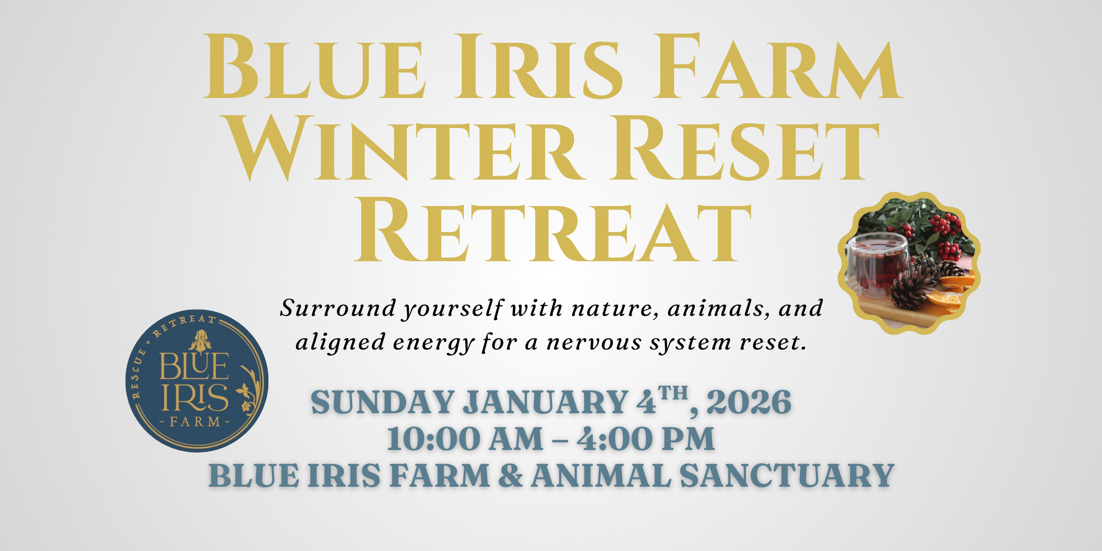 Winter Reset Retreat at Blue Iris Farm