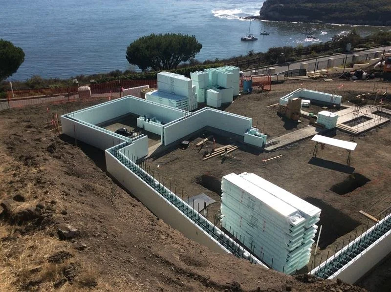  Bluffs Estate residence featuring  Nudura ICF construction . Our collaboration with a leading manufacturer informed detailing, coordination, and execution of this project, ensuring the system performs to its full potential. 