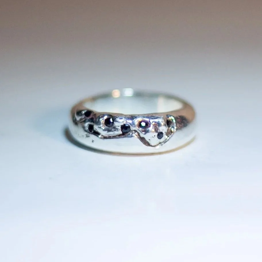 Vancy Ring -  Blue Sapphires