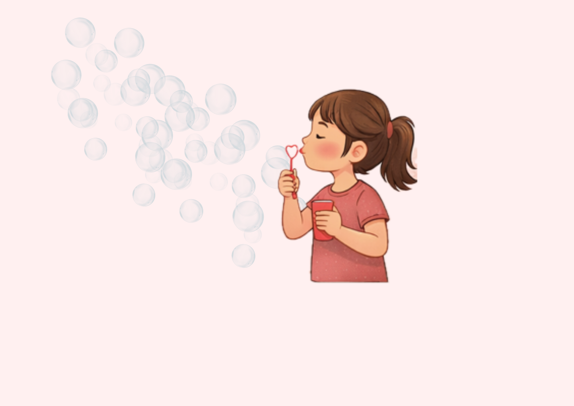 Blow small bubbles