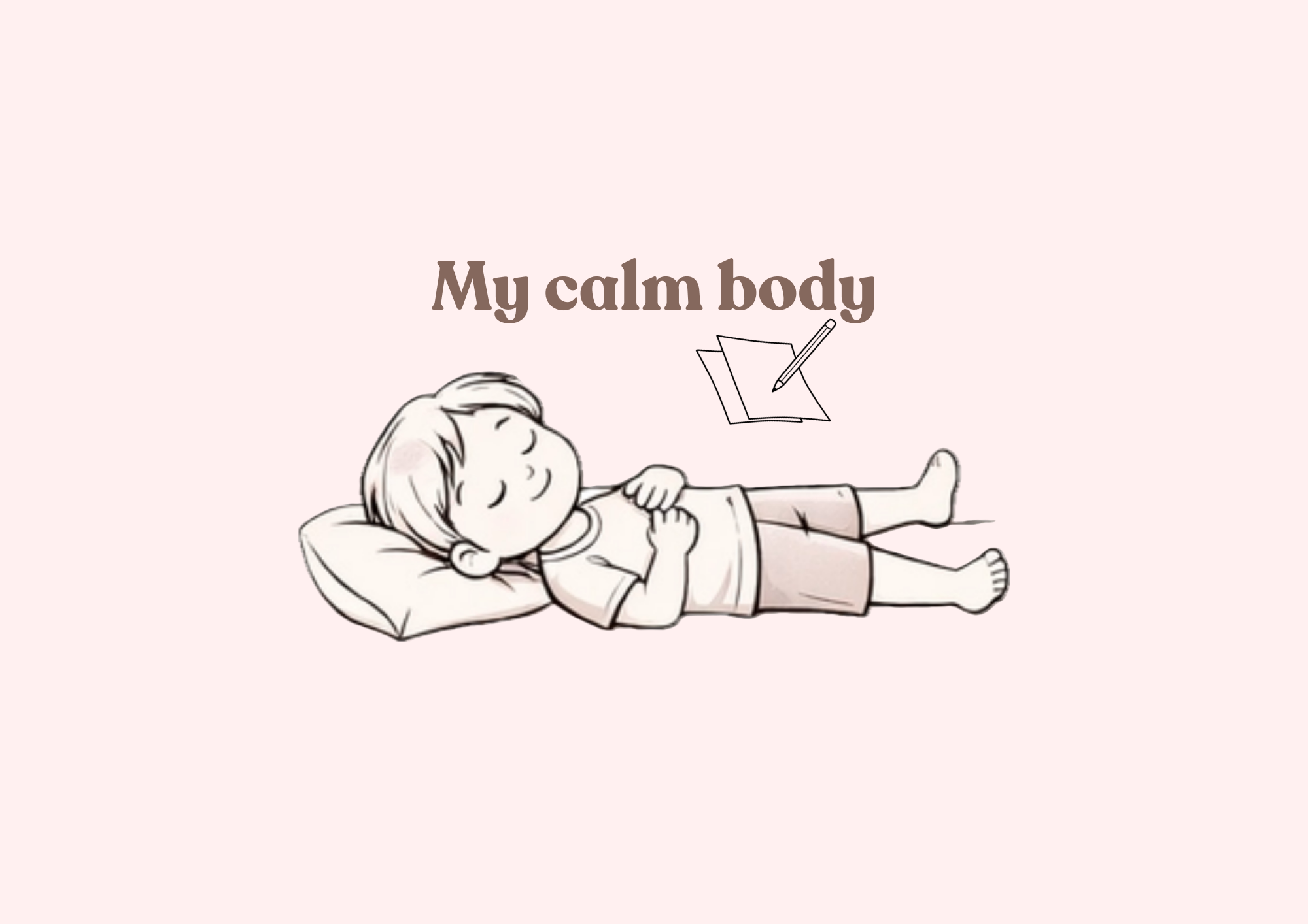 Calm body coloring for kid