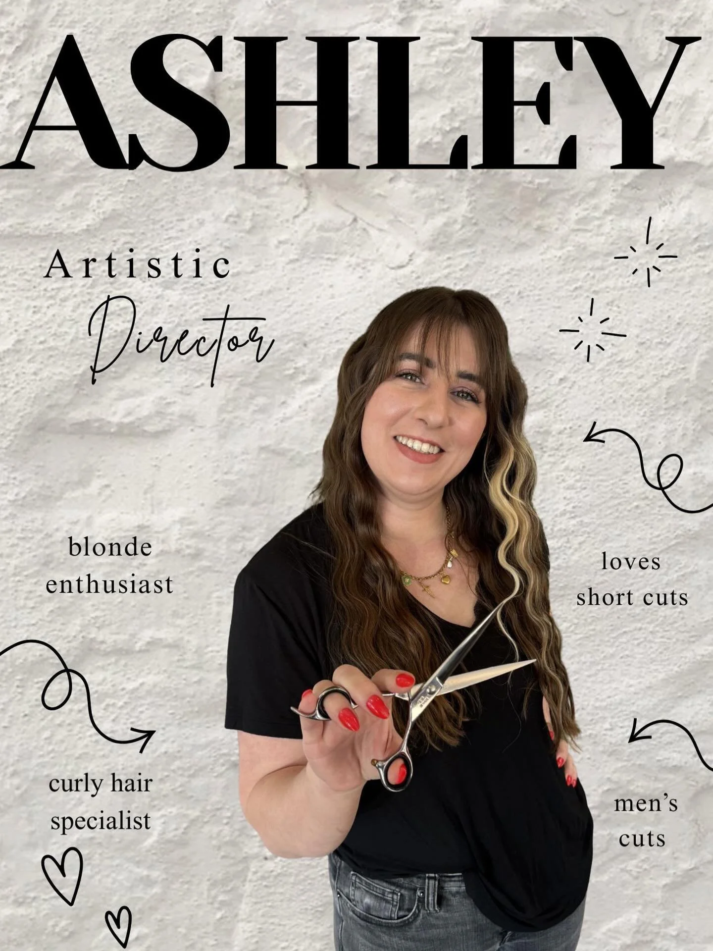 Meet Ashley ✂️&nbsp;

Your go to artistic director for effortless style and precision cuts. From curly hair magic to flawless short styles, she&rsquo;s all about bringing your vision to life one snip at a time ✨

#curlyhairspecialist #menscuts #short