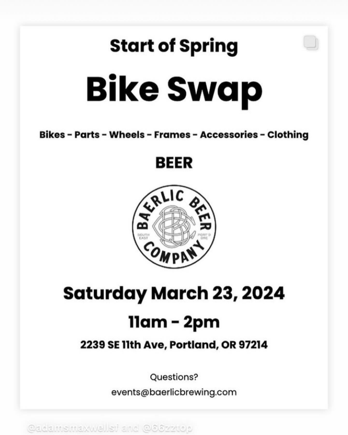 We&rsquo;ll be selling basket bags and sewing on patches tomorrow Saturday 3/23 11a-2p @baerlicbrewing taproom on SE 11th. Also - @pink.tag.bags @nomadpatches @brightlightupcycles #sluggageislit