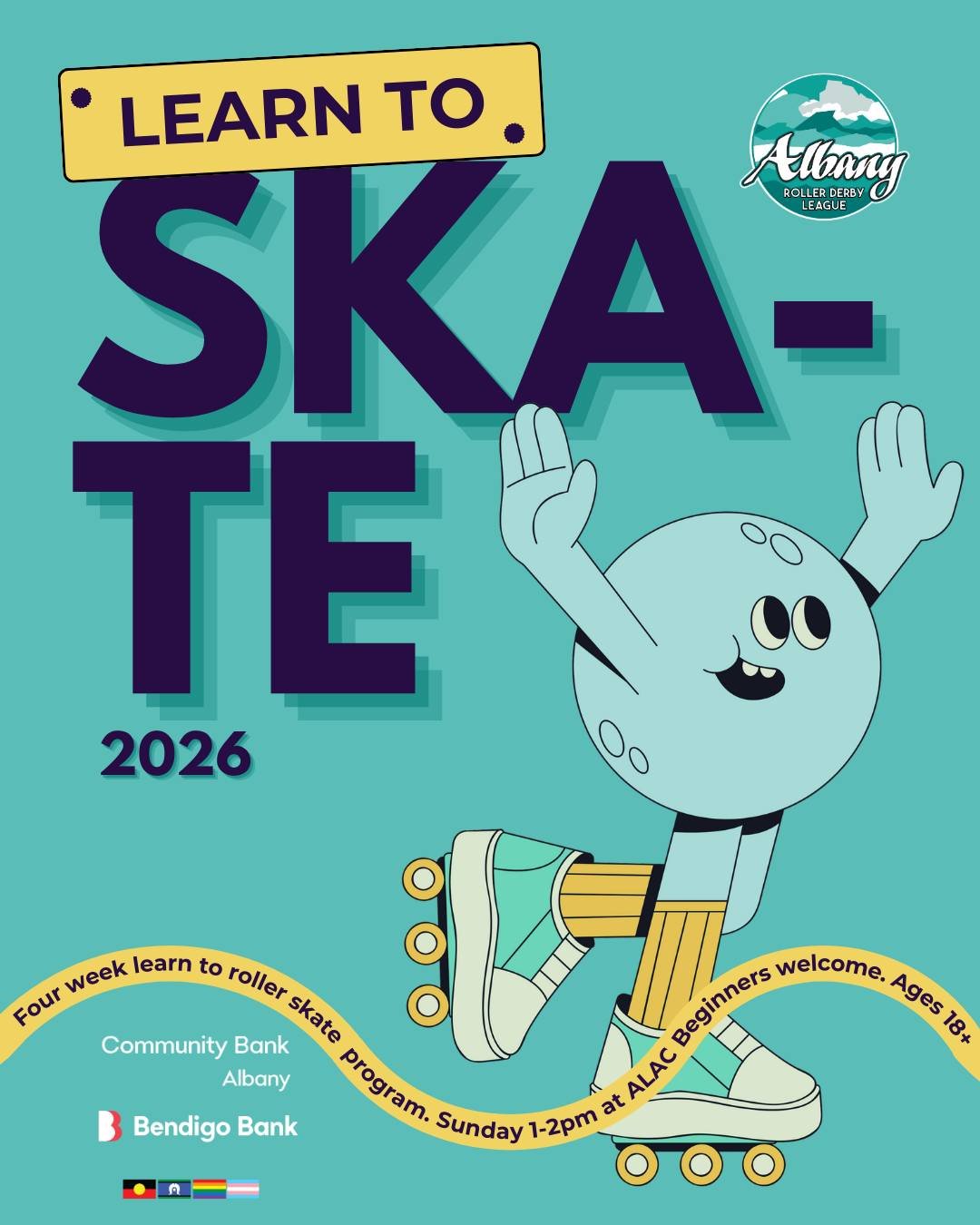 LEARN TO SKATE &ndash; ALBANY
Always wanted to try roller skating? Now&rsquo;s your chance.
Our 4-week Learn to Skate Program starts Sunday Feb 1 at 1PM at Albany Leisure &amp; Aquatic Centre. ✨ Learn balance, stops, crossovers, backwards skating, tr