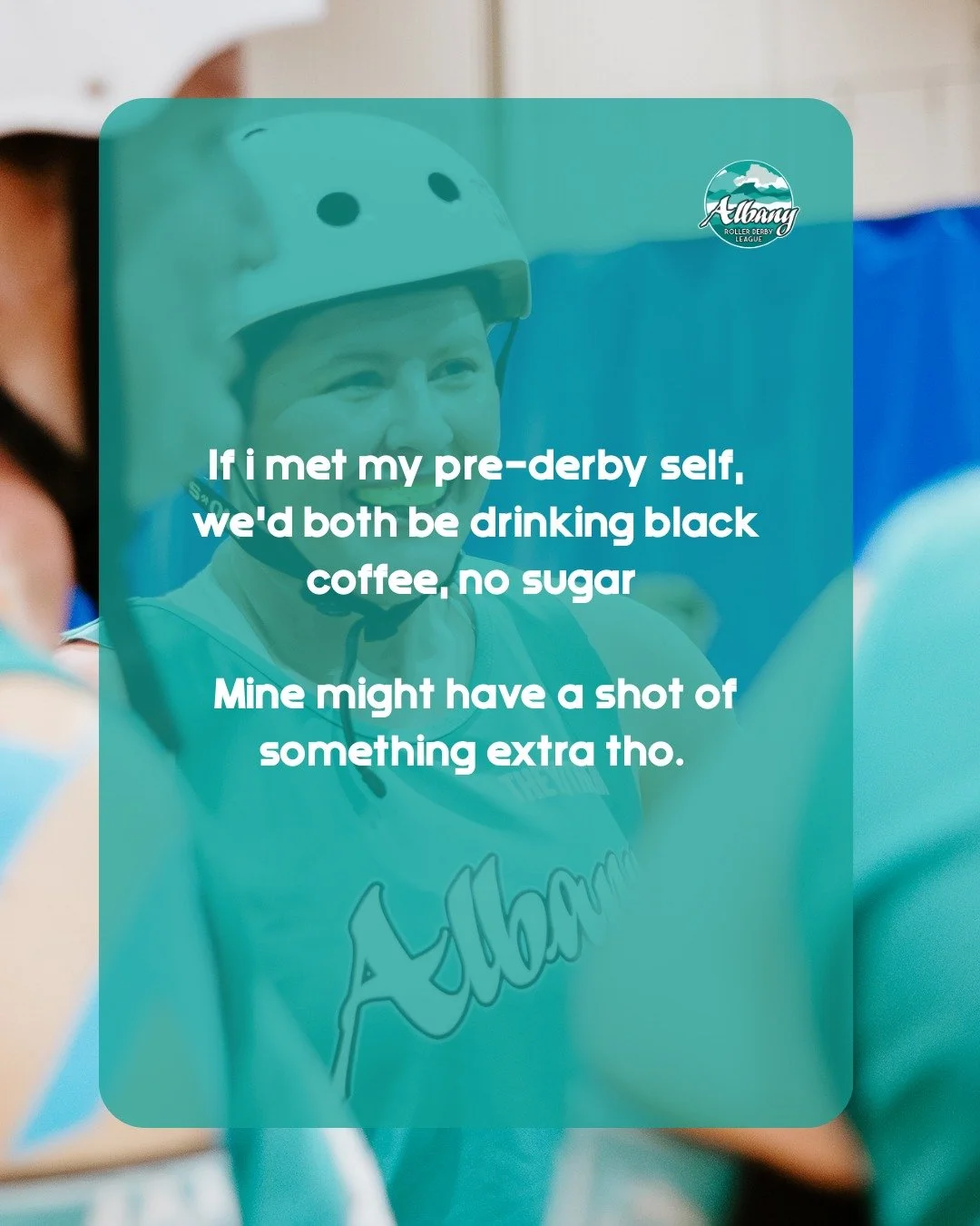 Another coffee with our pre-derby selves. A little nerves, a little humour, but most importantly a lot of honesty. These stories keep reminding us that the decision to show up can change everything, especially because of the people you meet along the