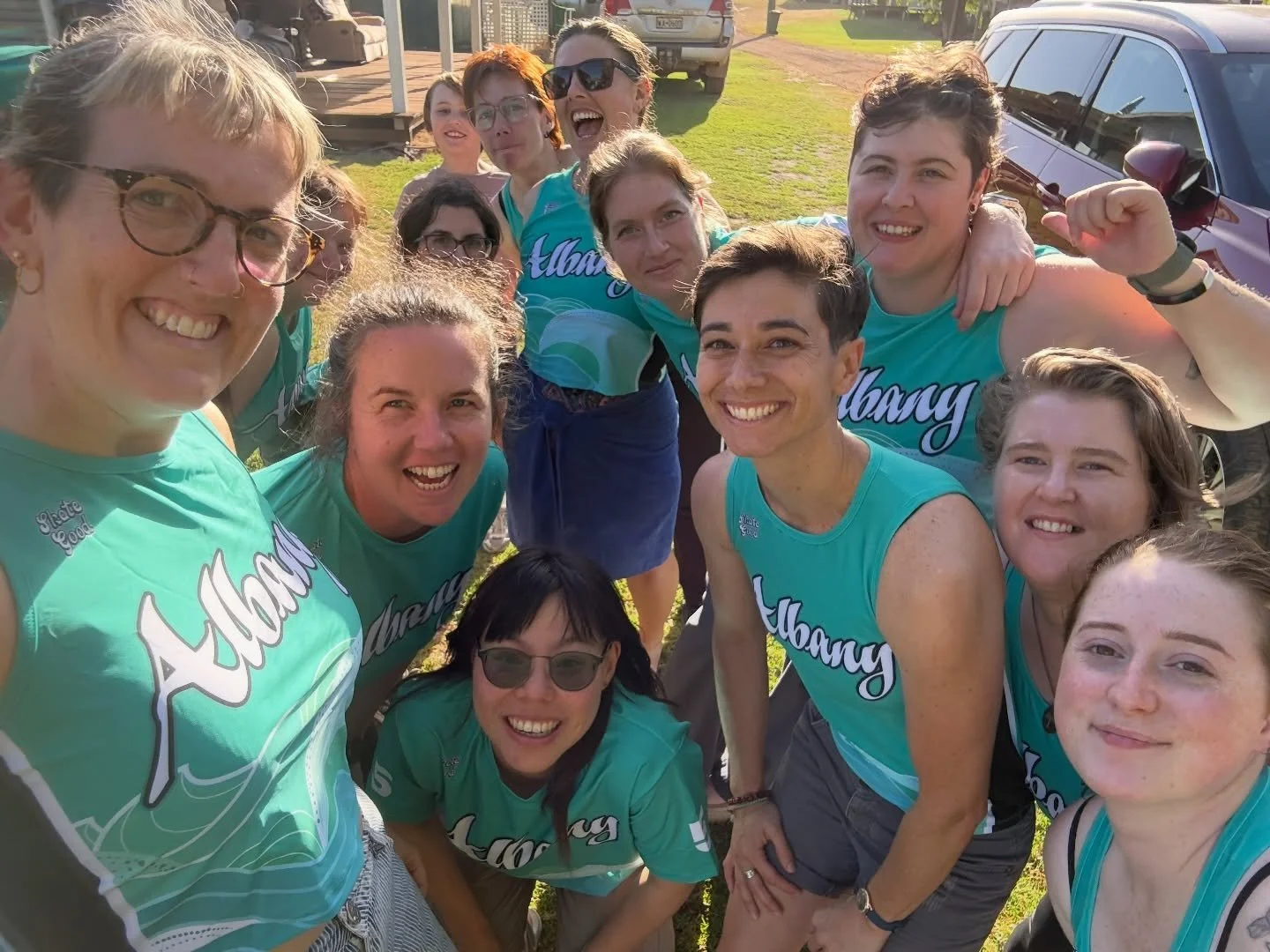 TEAM CAMP 2026 🏕️ Team headed out to Peaceful Bay to get some goal planning, team building and craft done. We welcomed Wheeliam, Boxy and Steffi to the fam with their own jerseys. 

We got to try on our fresh fits from @skate_good_club. When you loo