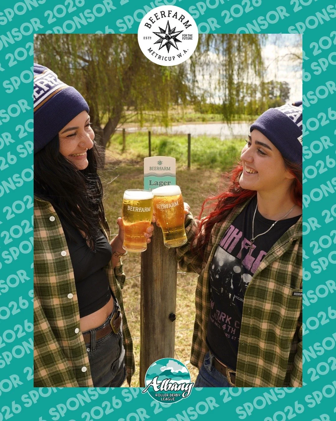 A huge shoutout to @beerfarm  for supporting Albany Roller Derby in 2026 🍻

From smashable lagers to bold IPA&rsquo;s and sours, Beerfarm knows how to make beers for every occasion - and we&rsquo;re stoked to have them backing our club this season.
