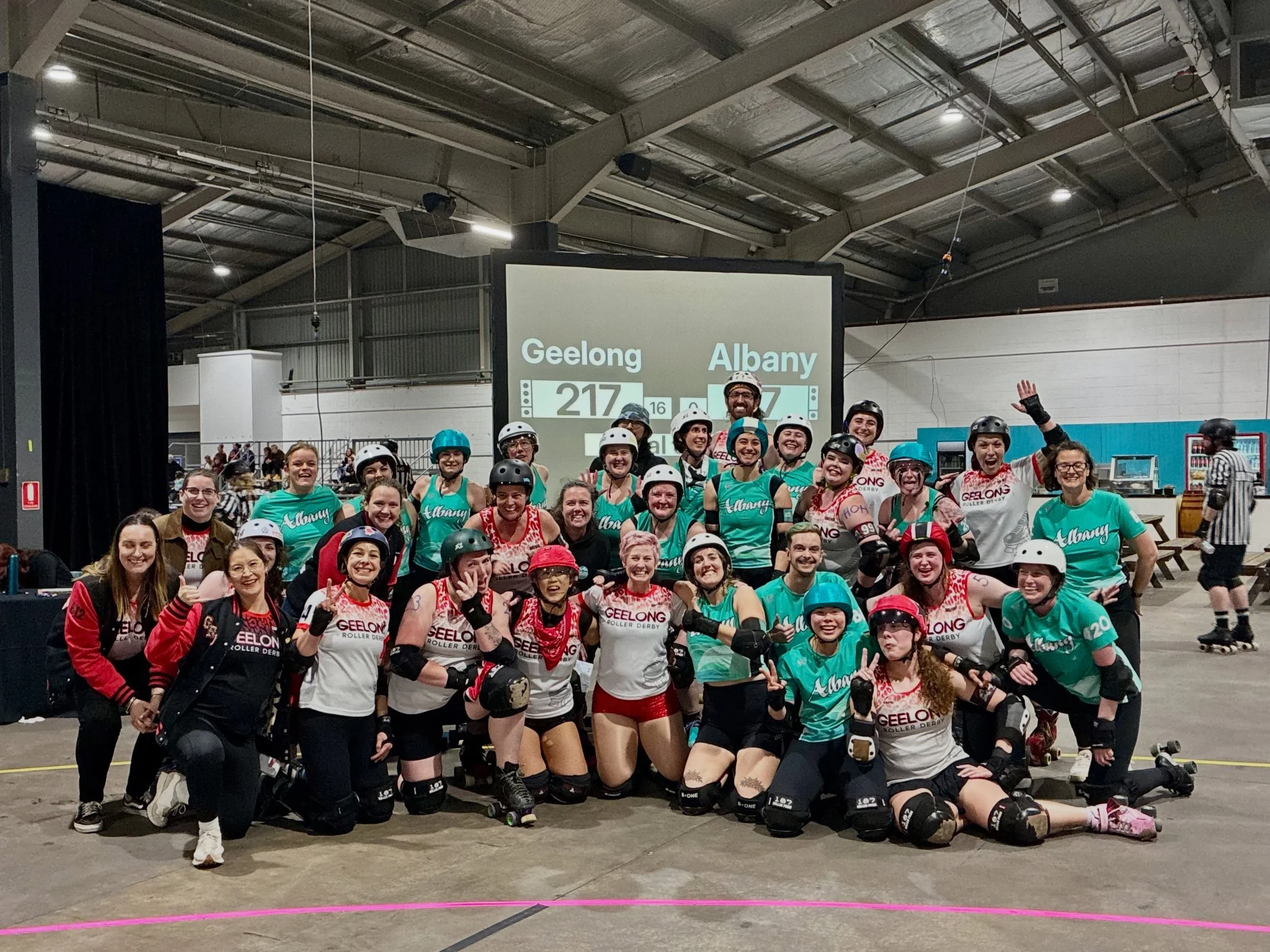 @geelongrollerderby really bought the heat this game with some amazing jamming work and destructive offence. 

MVP&rsquo;s Albany Lethal and Bronte MVP Geelong B-Sting and Hail Skatin. Special shout out to HardKore gaining the Albany captains award f