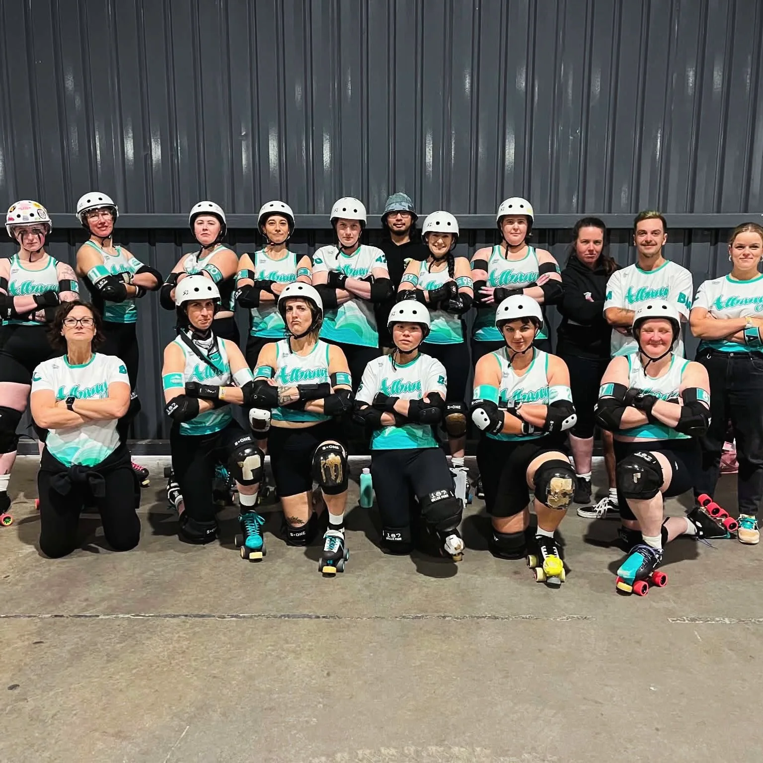 We are a very serious roller derby team 😐 serious about having a great time, backing our mates and having fun. 

Wrapping up @thegreatsouthernslam adventure- we are all home safe with a fair share of bruises and bumps. Super keen to get back on the 