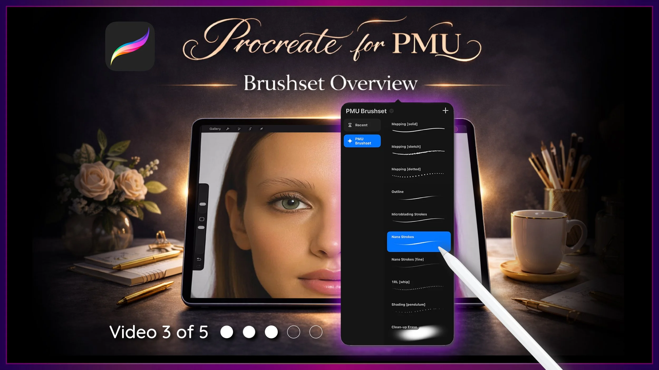 Installing + Understanding Your PMU Brush Set