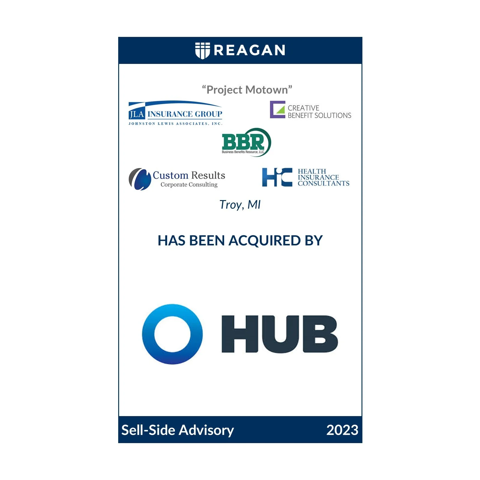 Project Motown Holding Company Has Been Acquired by HUB International