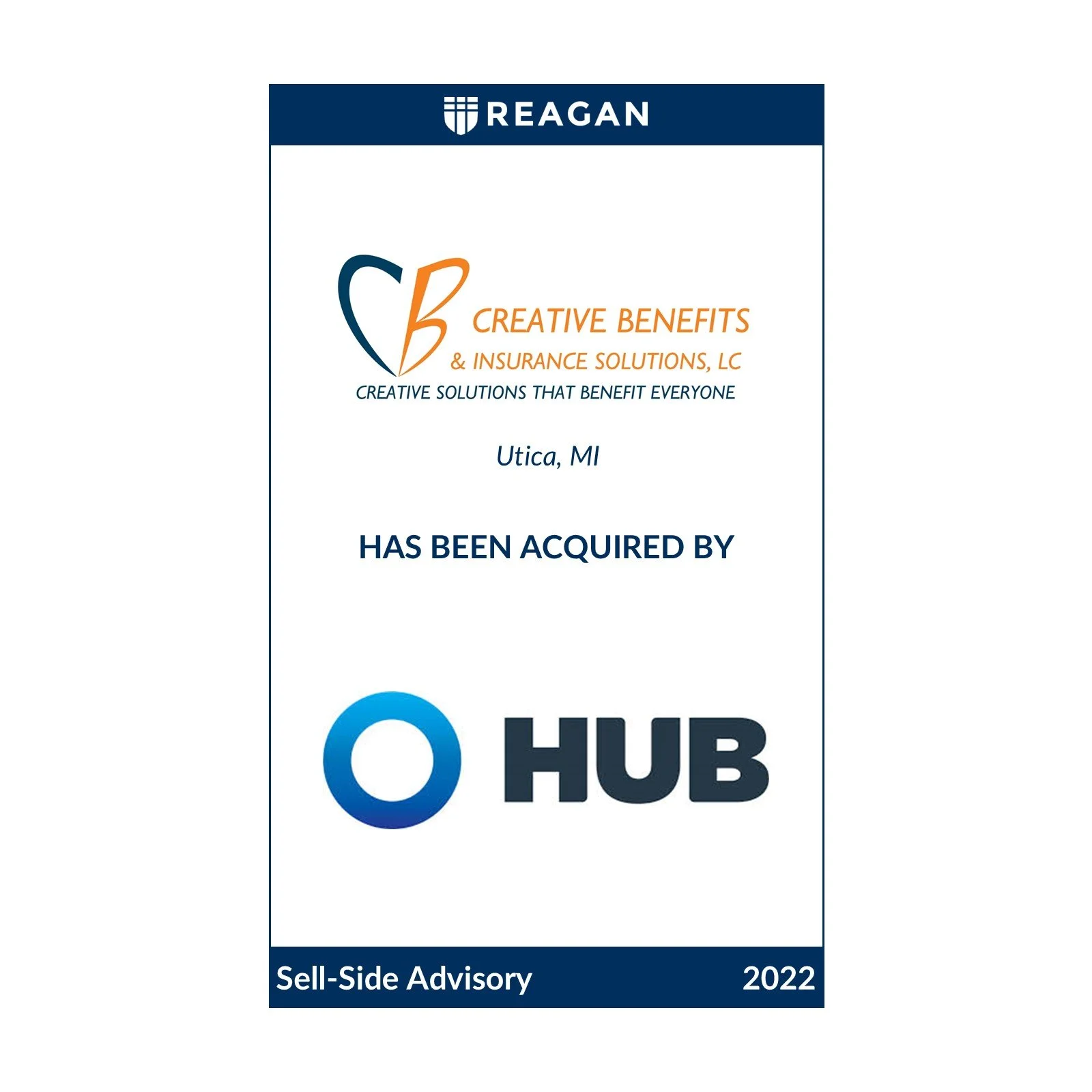 Creative Benefits &amp; Insurance Solutions Has Been Acquired by HUB International